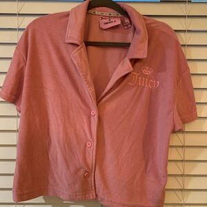 Juicy Couture light Pink Embroidered Top